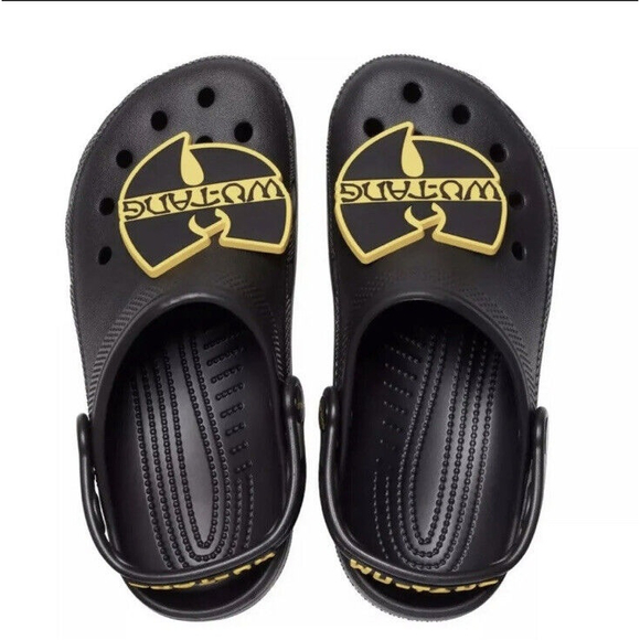 NEW Crocs x Wu-Tang Clan Black Classic Clog Slipper Size 5M/7W NWT 207759-001